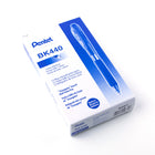 Pentel - Stylo à bille rétractable Wow! - 1,0 mm - bleu - paquet de 12  -Confort et contrôle maximum grâce à la prise en caoutchouc