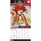 DateWorks - 2026 Calendrier Mural 16 Mois - 12 po x 12 po - Flames de Calgary - Bilingue -Septembre 2025 - Décembre 2026