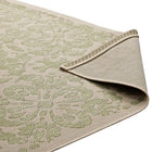 Modway - Ariana Treillis floraux vintage à l’intérieur et à l’extérieur Tapis de comédie 8 pi l x 10 pi L - Vert clair et beige-8