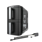 Ninja - Friteuse à air DoubleStack 8 QT & 2 paniers-Le design empilé économise de la place vous permet de cuire le double de nourriture dans presque la moitié de l’espace.