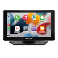 Adesso - Écran d'infodivertissement portable Mygekogear Orbit C100 7 pouces-Découvrez Apple CarPlay ou Android Auto sans fil pour un accès sans effort à la musique, aux cartes, aux appels, aux notifications, aux messages et plus encore tout en conduisant en mains libres.