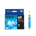 Epson - T069 Cartouche d'encre - Capacité standard - Cyan-Manipulation sans souci - impressions résistantes au maculage, à la décolouration et à l’eau