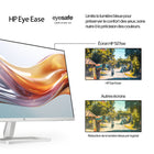 HP - Moniteur LED 527sw 27 po IPS Full HD - Blanc - 94F46AAABA-Avec son taux de rafraîchissement de 100 Hz, cet écran offre des détails en haute résolution, des transitions plus fluides entre les images et un temps de réaction plus rapide