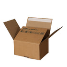 Spicers - Boîte postale à peler et coller - 6,37 po x 5,12 po x 3 po - Kraft - Paquet de 20-Couvercle à peler et coller