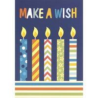 Mill Brook Studio - Cartes de souhaits Fête avec enveloppes – 5-3/8 po x 7-3/4 po – Fais un vœu – paquet de 18-Cartes de souhaits qualité boutique