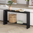 Hudson&Canal - Console Osman 55" de largeur par - Grain noir-Nettoyer avec un chiffon doux et sec, sans produits chimiques agressifs ni produits de nettoyage abrasifs