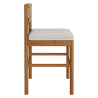 Modway - Eleni Terrasse extérieure Bois de teck Tabourets de comptoir Ensemble de 2 - Voile-Assemblage simple