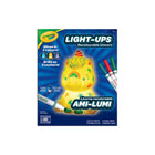 Crayola - Licorne recolorable Light-Ups de -LICORNE LUMINEUSE : Comprend 1 personnage recolorable Light-Ups, 3 marqueurs Gel FX (Magenta, Vert et Turquoise), et une feuille d’instructions