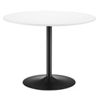 Modway - Amuse 40 po Table à manger, Noir Blanc-Table à manger moderne