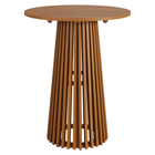 Modway - Lane Rond de 42 pouces Terrasse extérieure Bois de teck Bar Table - Naturel-Bois de teck