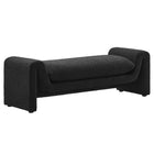 Modway - Waverly Tissu Boucle Banc - Noir-Établi moderne unique