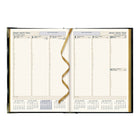 Brownline - 2026 Agenda hebdomadaire Executive - 10-3/4 po x 7-3/4 po - Couleurs assorties - Trilingue-Couleurs assorties (noir, marine, bourgogne, tan). Le choix des couleurs n'est pas disponible pour les commandes en ligne