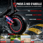 Gyrocopters - Trottinette électrique Flash 6.0 MAX pour adultes et adolescents - Vitesse : 32 km/h - Autonomie : 40 km - Noir-Restez connecté grâce à l'application Tuya Smart. Gérez votre trottinette électrique pliable via Bluetooth pour activer le verrouillage numérique antivol, activer le régulateur de vitesse, personnaliser les paramètres de vitesse et consulter l'historique de vos trajets directement depuis votre smartphone