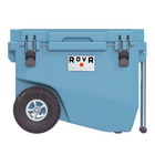 RovR - RollR 60 Glacière rigide à roulettes pintes avec poignée de remorquage - Pacifique sud-Les pneus gonflables tout-terrain RollR 9'' glissent sans effort sur le sable, la terre et l’herbe durs