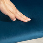 HOMCOM - Chaises de salle à manger en velours - bleu foncé - ensemble de 4-Le design moderne ajoute du charme à votre salle à manger, cuisine, chambre et plus encore