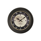 Monarch Specialties - Horloge - 16 po Rond - Horloge Murale - Brun Antique - Transitionnel-Une charmante horloge murale ronde de 16 pouces en finition marron antique avec un design transitionnel pour rehausser tout décor intérieur