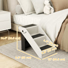 PawHut - Escalier pour chiens de petite taille - rampe pour animaux pliable 14,5 po H avec 3 marches-Le design pliable et léger permet un rangement facile et un transport pratique 