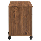 Modway - Envision Bois Ensemble de bureau et d’armoire à dossiers - Blanc noyer-8