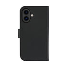 Dbramante1928 - Lynge Portefeuille 2en1 pour iPhone 16 - Noir-Chaque étui Lynge est fabriqué à la main à partir de cuir pleine fleur d'origine durable qui développe une belle patine à l'usage