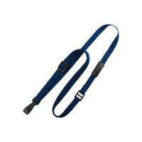 Beslayn - Cordon Sécurisé Ajustable à Tresse Plate Haute Résistance avec Clip ID en Plastique No Twist - Bleu Marine - Pack de 25-Longueur réglable de 24 à 44 pouces