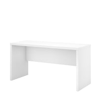 Bush Business Furniture - Bureau crédence 60 po Echo, blanc pur (KI60106-03)-Stratifié thermofusionné sur bois composite