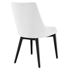 Modway - Viscount Tissu Chaise à manger - Blanc-Capacité de poids de la chaise : 286 lb.