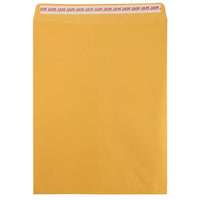 Jam Paper - Enveloppes recyclées Open End avec fermeture autocollante, 12 po H x 15 1/2 po l, Kraft brun, Paquet de 50-Couleur : Kraft Manille marron