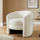 Modway - Affinity Rembourré Tissu Boucle Fauteuil à dossier incurvé - Nuage-Rembourrage en mousse dense