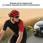 MyBat - Écouteurs Open-Ear echelon Echo - Blanc-Assistant vocal compatible - Compatible avec Siri, Google Assistant, etc