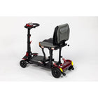 Monarch - Genie Scooter de mobilité pliable léger - rouge-Le design à propulsion arrière favorise une maniabilité fluide dans les espaces restreints