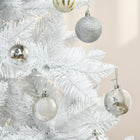 HOMCOM - Arbre de Noël Artificiel 5 Pieds Décoration Maison Fête Pin Ouverture Auto-Base robuste et durable pour une meilleure stabilité