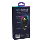 Helix - Chargeur de voiture à double port LED Lucid-LED Vibrante