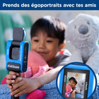 VTech - KidiZoom Creator Cam Ultra Caméra numérique pour enfants - Bilingue anglais/français-Conçu pour les enfants de 5 ans et plus, fonctionne avec une pile rechargeable au lithium-ion de 3,7 volts incluse, recharge la pile à l’aide d’un câble USB-C (non inclus).