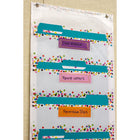 Teacher Created Resources - Tableau de stockage de fichiers à 10 pochettes - 14 po x 58 po - Confettis-Idéal pour les enseignants