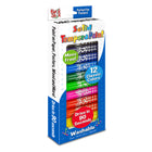 Pencil Grip - Kwik Stix Bâtons de peinture à la tempera solide, couleurs classiques, 12 par pack, 2 packs-Pas de tasses, de blouses ou de brosses