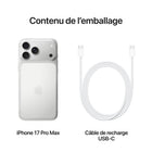 Apple - iPhone 17 Pro Max - 512 Go - Argent - Bell et Virgin Plus-CONÇU POUR APPLE INTELLIGENCE - Personnel, privé, puissant. Écrivez, exprimez-vous et faites-en plus sans effort