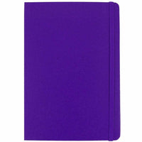 JAM Paper - Grand carnet à couverture rigide avec élastique - 70 feuilles lignées - 5 7/8" x 8 1/2" - Violet-Couleur : violet prune | Soyez élégant et organisé avec un carnet de notes colouré.