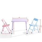 Homy - Ensemble de Table et Chaises pour Enfants Casa - 3 Pièces-Nettoyage Facile - Surfaces lisses et faciles à essuyer, idéales pour une utilisation quotidienne et après des activités salissantes.