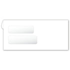 Deluxe - Enveloppes à double fenêtre - compatibles avec formulaires - 9 po x 4-1/8 po - paquet de 500-Enveloppes confidentielles à deux fenêtres