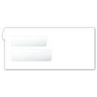 Deluxe - Enveloppes à double fenêtre - compatibles avec formulaires - 9 po x 4-1/8 po - paquet de 500-Enveloppes confidentielles à deux fenêtres