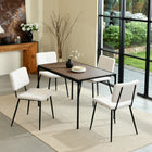 Homy Casa - Bureau d'ordinateur minimaliste 47,2" - finition noyer-8