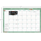 Lang - 2026 Inspirations Simples Calendrier de Bureau Bloc-Notes Mensuel - 11 po H x 17 po l - Anglais-Coins protecteurs en plastique transparent