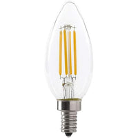 Northern Stars - DEL Ampoule LE-4B10/860 6000K 120V 4W E12 400 to 40W - Claire - Paquet de 10-Claire