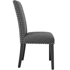 Modway - Parcel Restauration Tissu rembourré Fauteuil d’appoint - Gris-Rembourrage en mousse dense