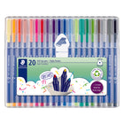 Staedtler − Feutres Triplus Broadliner − 1 mm − couleurs assorties − paquet de 20-Pointe large