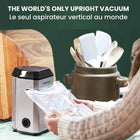 Instaseal - Machine d'emballage sous vide compacte pour sacs alimentaires verticaux-L'empreinte compacte la plupart des scellants à vide prennent une tonne d'espace avec des dimensions de 5 po. (L) x 5 po. (L) x 9 po (H), le scellant sous vide insta seal peu encombrant est facile à ranger dans votre armoire de cuisine ou votre comptoir
