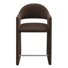 Modway - Talia 37 pouces Cuir végane Tabouret de comptoir - Marron chocolat-Arrivée entièrement assemblée