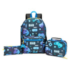 Trailblazer - Ensemble Sac à dos 3 pièces avec glacière isotherme et trousse à crayons - Imprimé noir-Ensemble de 3 pièces : Comprend un sac à dos de 25 litres, un sac-repas isotherme de 3 litres et une trousse à crayons assortie qui peut contenir jusqu'à 50 crayons.