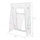 Deflecto - Présentoir mural pour magazines Stand-Tall - 1 compartiment - Format magazine - transparent-Peut contenir des documents de plus de 2,38 po de profondeur