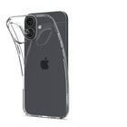 Spigen - Crystal Flex pour iPhone 16 - Cristal Clair-Certifié Mil-Grade avec la technologie Air Cushion pour une protection accrue
